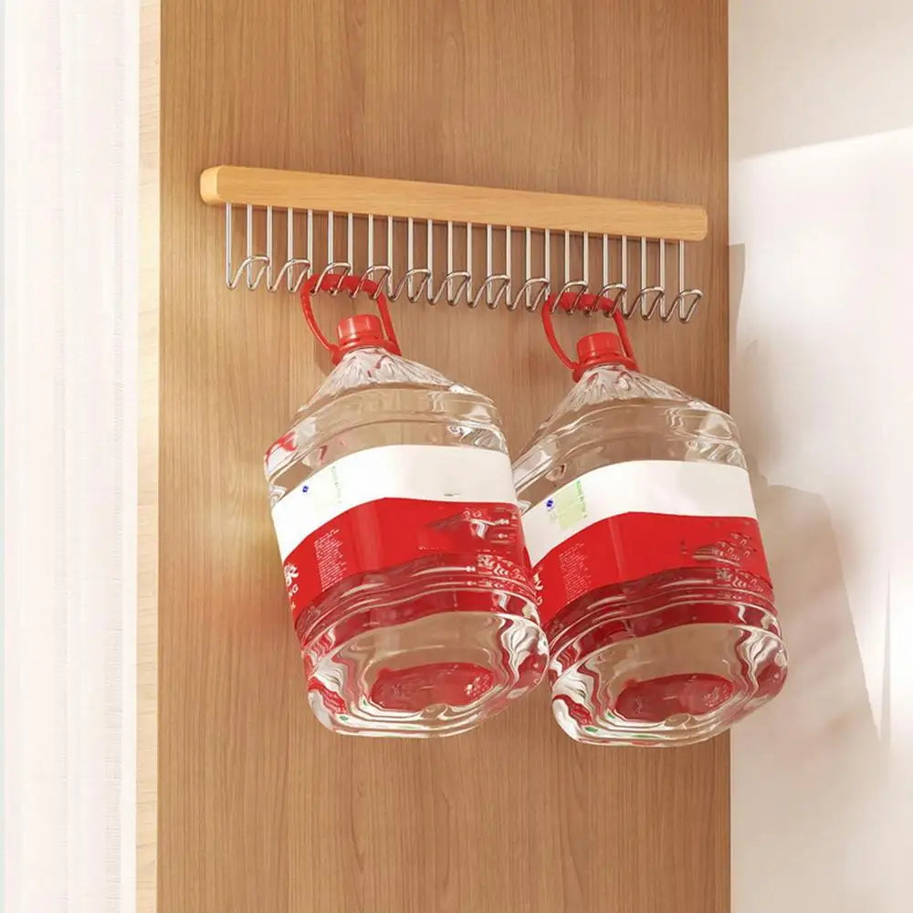 Retractable Wardrobe Hanger Rail – 8 or 12 Hook Organizer for Closet Space Saving