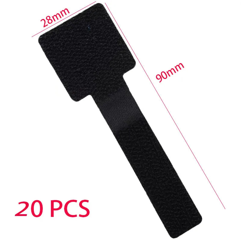 Reusable Hook & Loop Straps – Multi-Purpose Nylon Fasteners (3 Colors)
