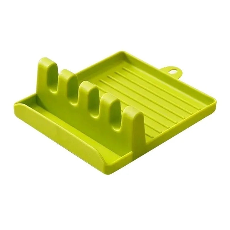 Spoon & Pot Lid Holder – Non-Slip Utensil Rest (Food-Grade Plastic)
