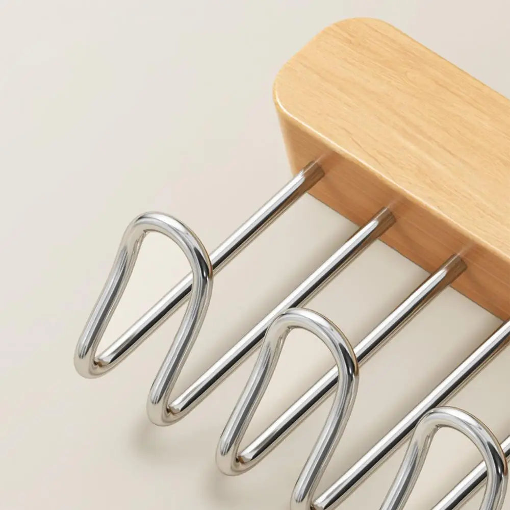 Retractable Wardrobe Hanger Rail – 8 or 12 Hook Organizer for Closet Space Saving
