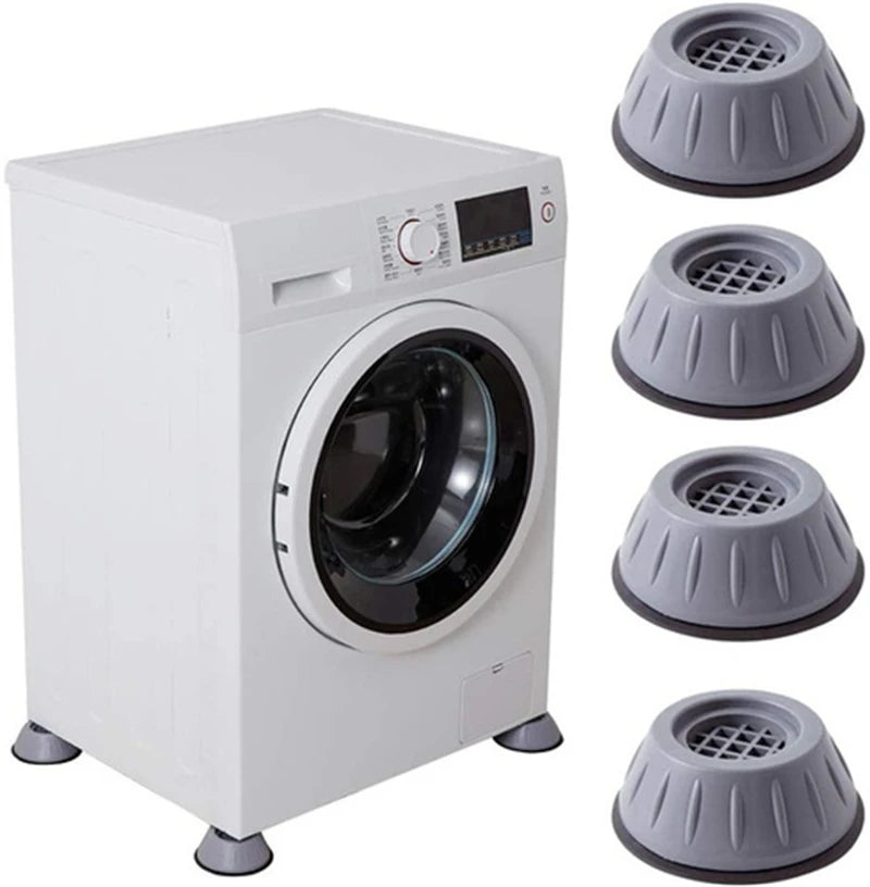 4PCS Universal Anti-Vibration Pads – Washer, Dryer & Furniture Stabilizers