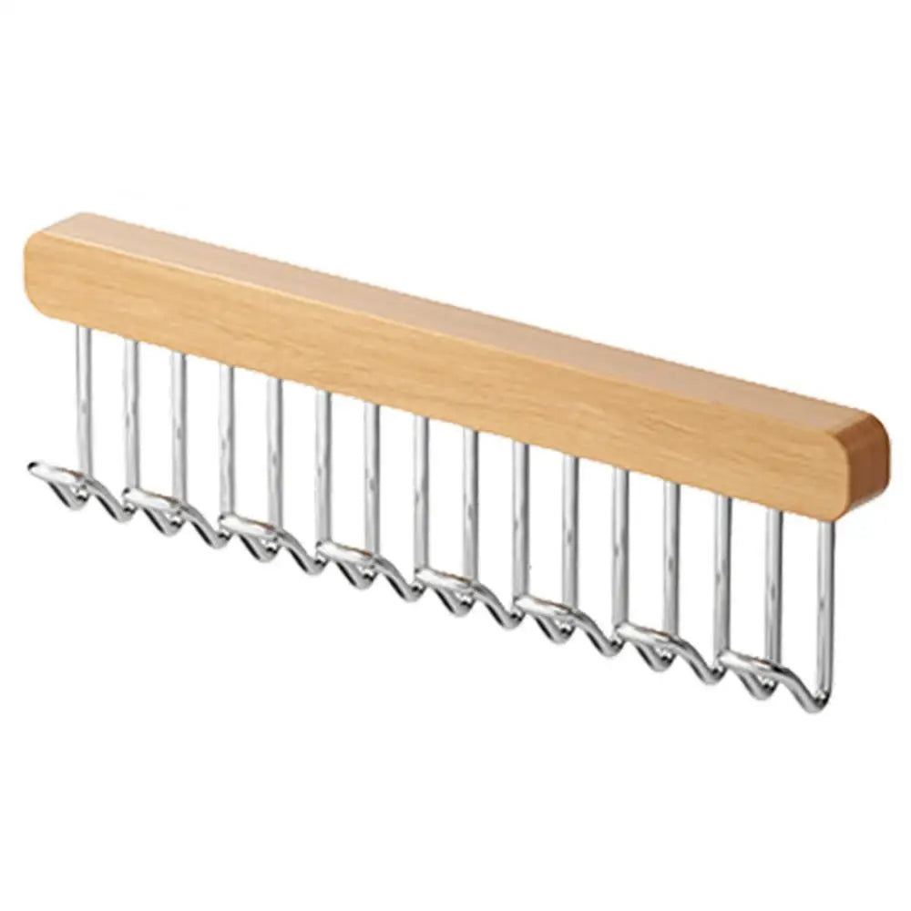Retractable Wardrobe Hanger Rail – 8 or 12 Hook Organizer for Closet Space Saving