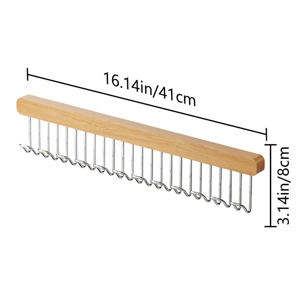 Retractable Wardrobe Hanger Rail – 8 or 12 Hook Organizer for Closet Space Saving