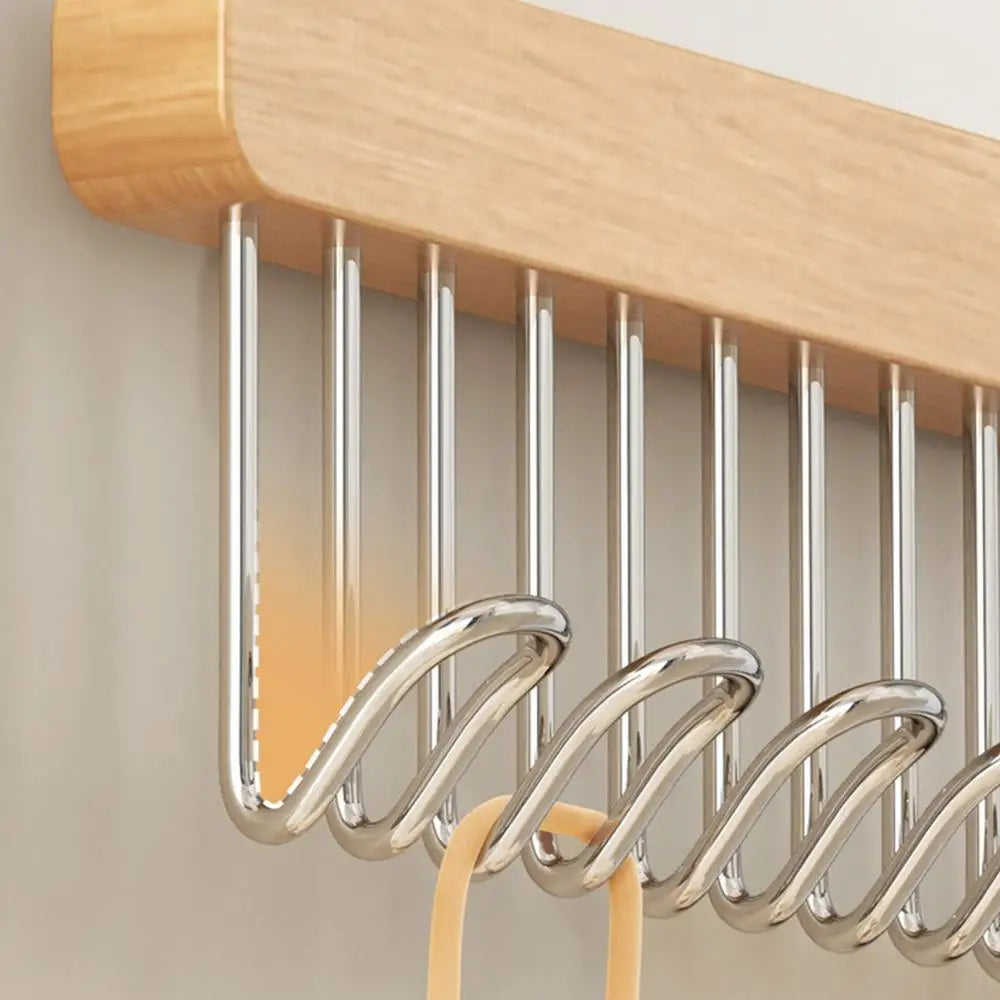 Retractable Wardrobe Hanger Rail – 8 or 12 Hook Organizer for Closet Space Saving