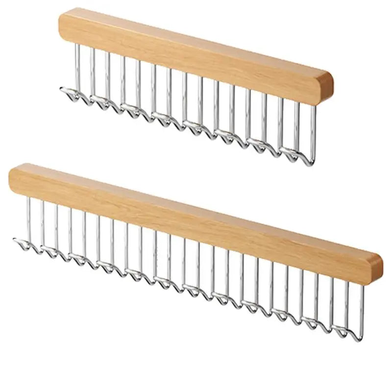Retractable Wardrobe Hanger Rail – 8 or 12 Hook Organizer for Closet Space Saving