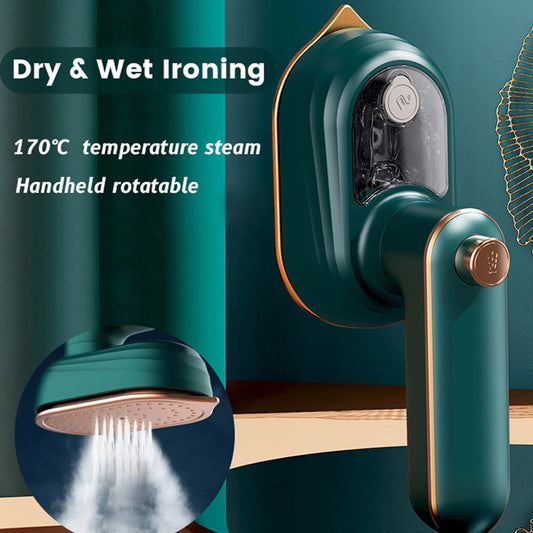 Mini Portable Garment Steamer – Handheld 2-in-1 Wet & Dry Iron for Home & Travel