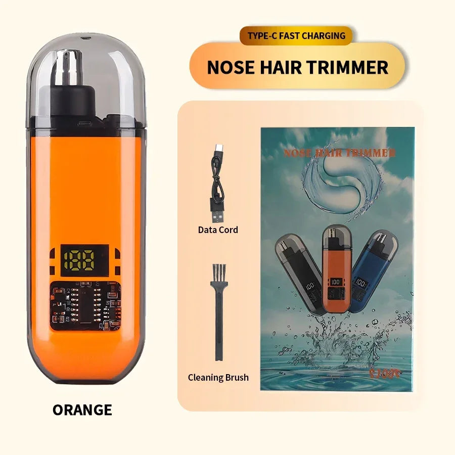 Heinast Nose & Ear Hair Trimmer – Waterproof Stainless Steel Groomer