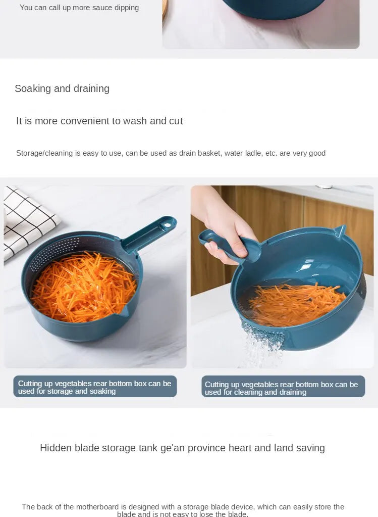Multifunctional Vegetable Grater & Slicer – Eco-Friendly & Stainless Steel Blades