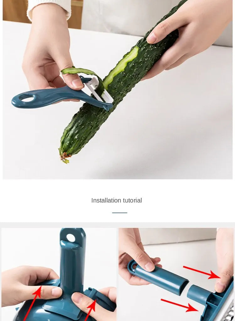 Multifunctional Vegetable Grater & Slicer – Eco-Friendly & Stainless Steel Blades