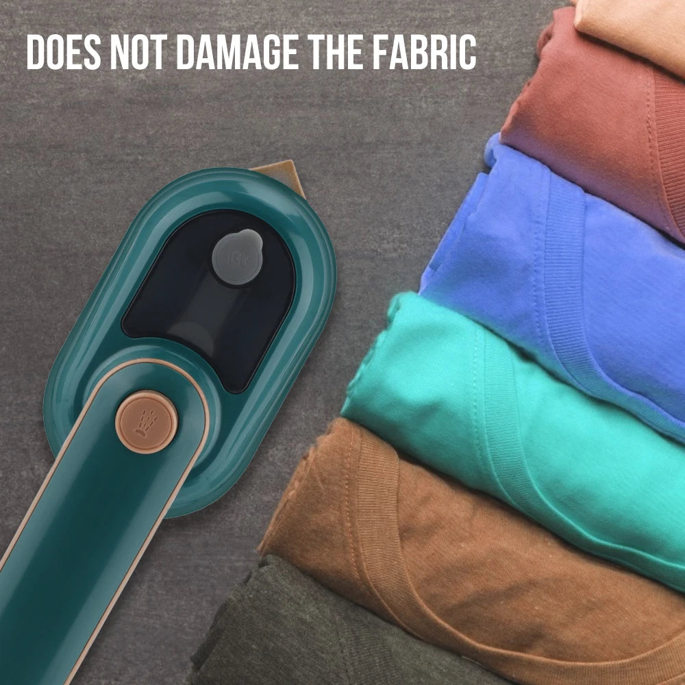 Mini Portable Garment Steamer – Handheld 2-in-1 Wet & Dry Iron for Home & Travel