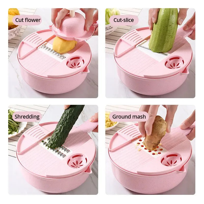 Multifunctional Vegetable Grater & Slicer – Eco-Friendly & Stainless Steel Blades