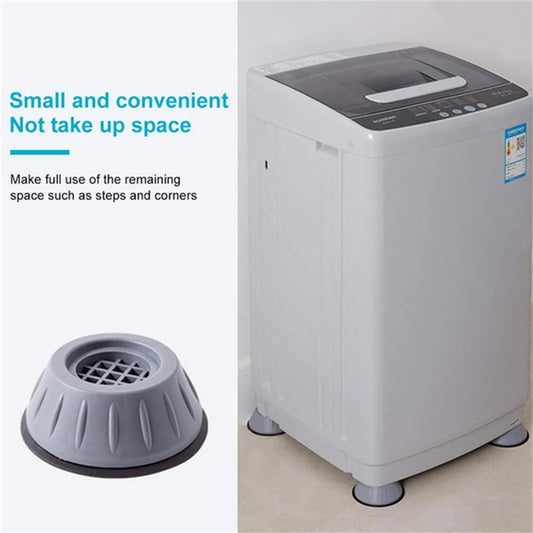 4PCS Universal Anti-Vibration Pads – Washer, Dryer & Furniture Stabilizers