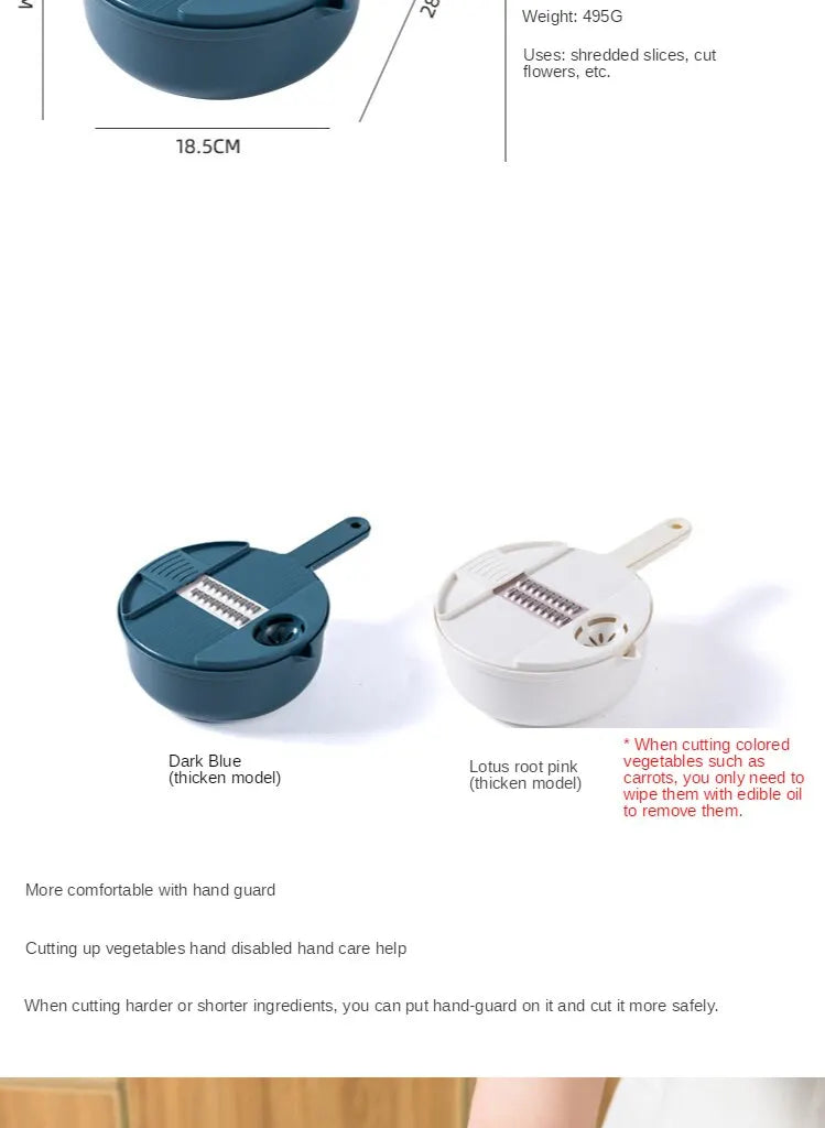 Multifunctional Vegetable Grater & Slicer – Eco-Friendly & Stainless Steel Blades