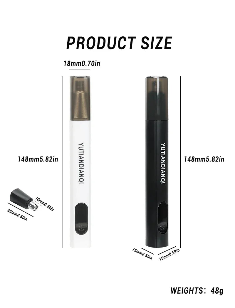 Heinast Nose & Ear Hair Trimmer – Waterproof Stainless Steel Groomer