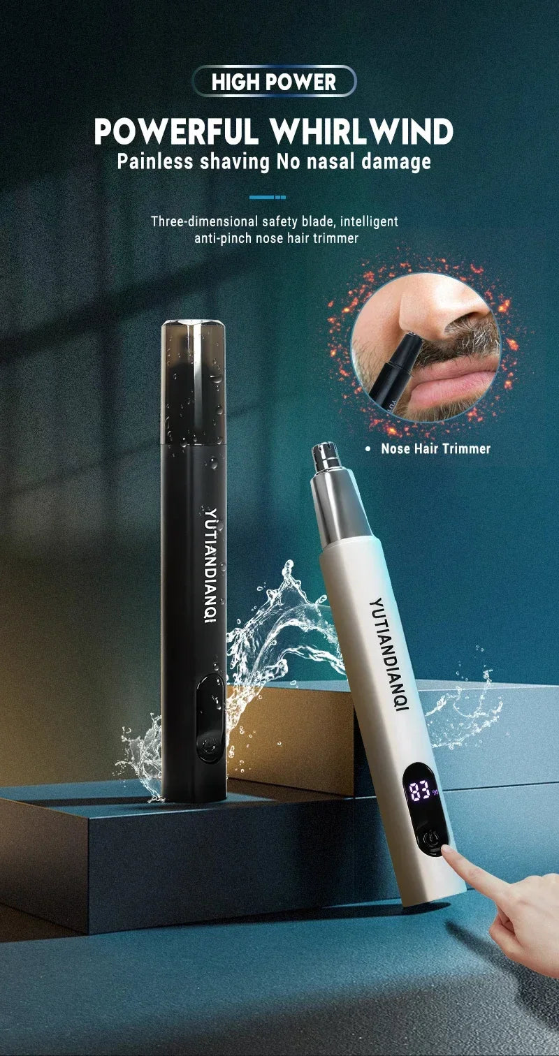 Heinast Nose & Ear Hair Trimmer – Waterproof Stainless Steel Groomer
