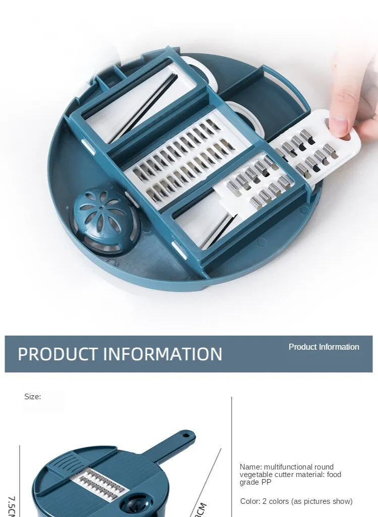 Multifunctional Vegetable Grater & Slicer – Eco-Friendly & Stainless Steel Blades