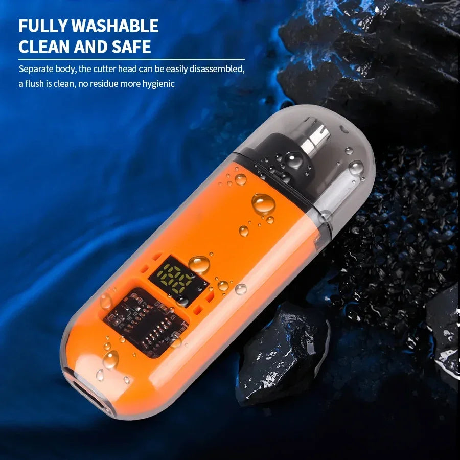 Heinast Nose & Ear Hair Trimmer – Waterproof Stainless Steel Groomer