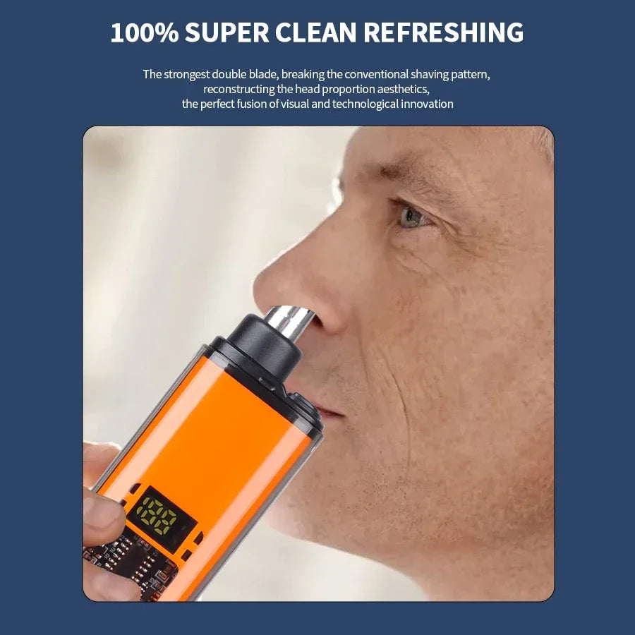 Heinast Nose & Ear Hair Trimmer – Waterproof Stainless Steel Groomer