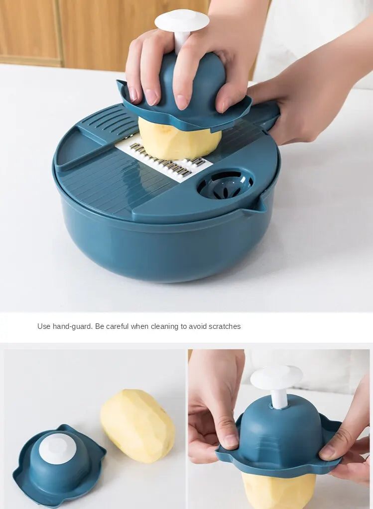Multifunctional Vegetable Grater & Slicer – Eco-Friendly & Stainless Steel Blades